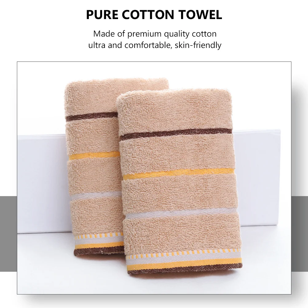 

3pcs Pure Cotton Set Solid Color Soft Skin-Friendly Face Washcloth Quick Dry Bath Towel Home Use Household Washcloth Facial