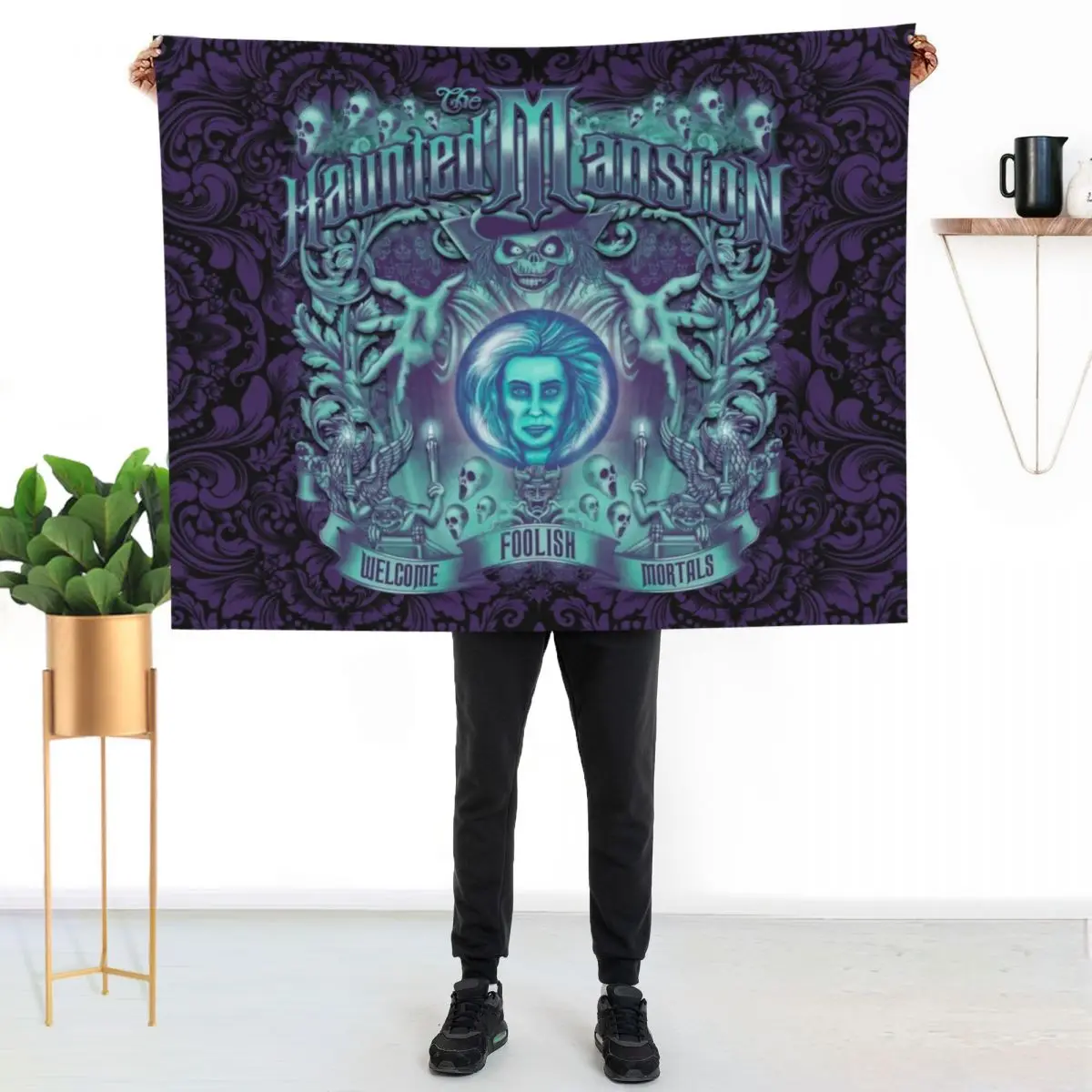 Haunted Mansion ornate design Throw Blanket Quilt Loose Soft Big Luxury Brand Personalized Gift Blankets