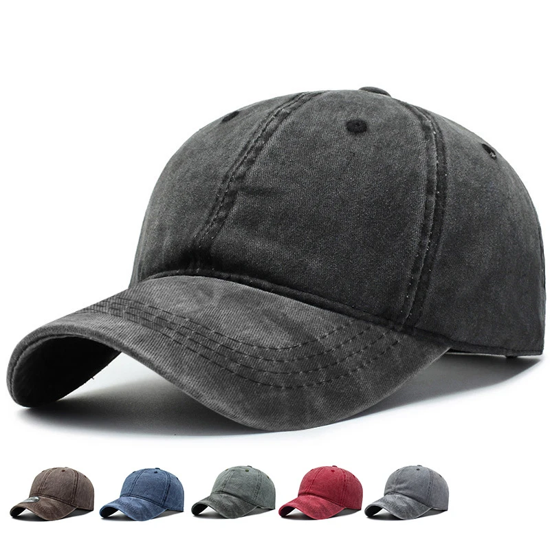 

Fashion Large Men Women Glossy Plate Washed Baseball Cap Outdoor Travel Sun Hat Outdoor Leisure Sports Cap Free Shipping