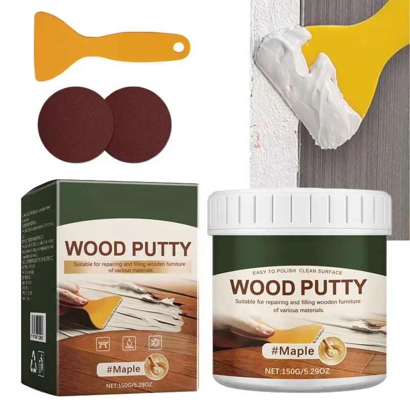 

Wood Filler Putty 150g Wood Repair Putty For Cracks Wood Furniture Repair Kit Touch Up Wood Putty Wood Caulking Filler For