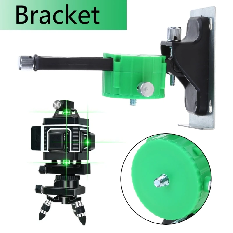 Level Adjustable-Magnetic Stand Holder Mount Wall Bracket for 8 12 Line  Level 1/4'' Thread Bracket with Base