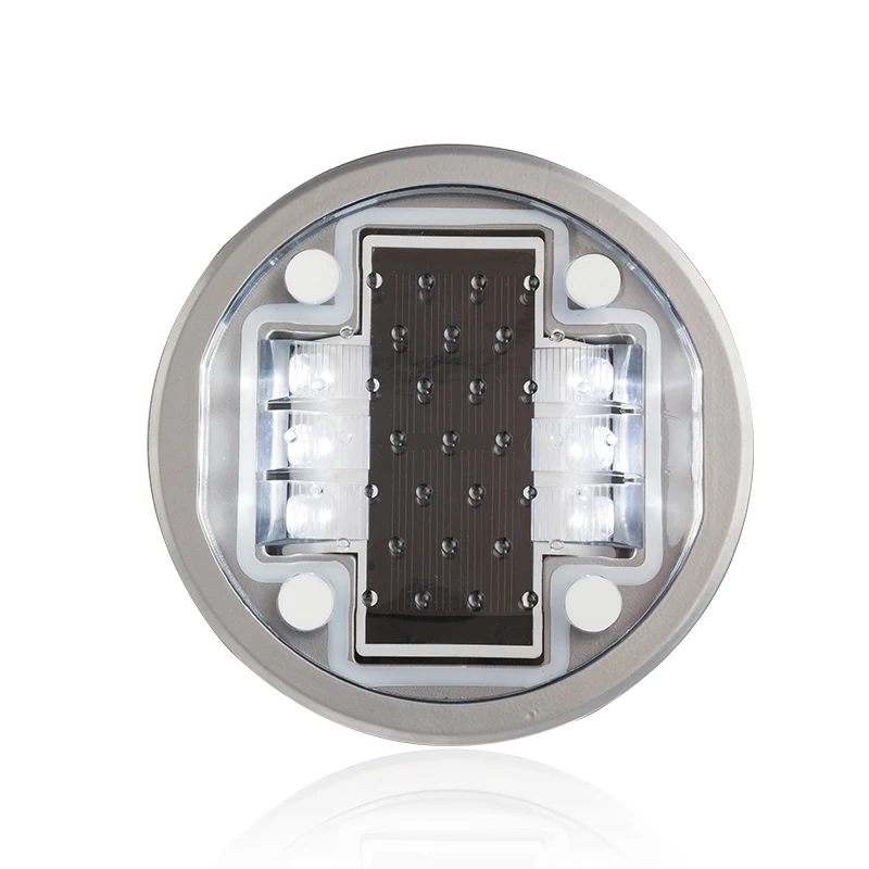 

Smart Library Traffic Safety Product Embedded LED Road Line Warning Marker Light Divider Cat Eye Blinker Solar Road Stud