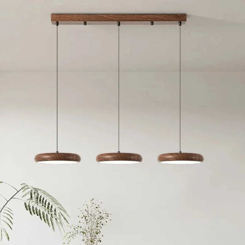 

Simple Modern Dining Room Chandeliers Japan Wabi-sabi LED Pendent Lights Wooden Bar Home Decor Bedroom Living Room Hanging Lamps
