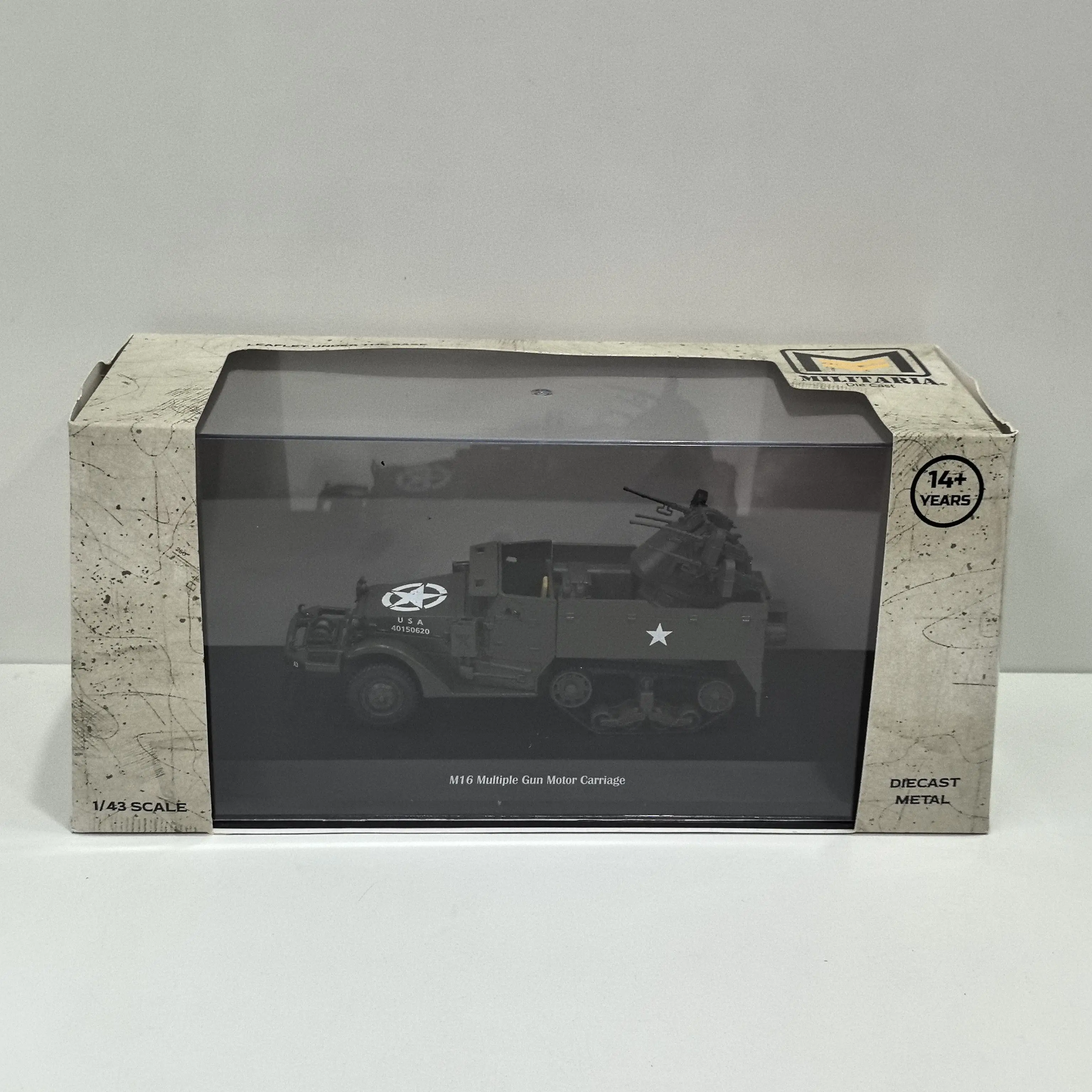 Diecast IXO 1/43 Scale US M16 Half Track Anti-aircraft Armored Vehicle K7 Alloy Car Model