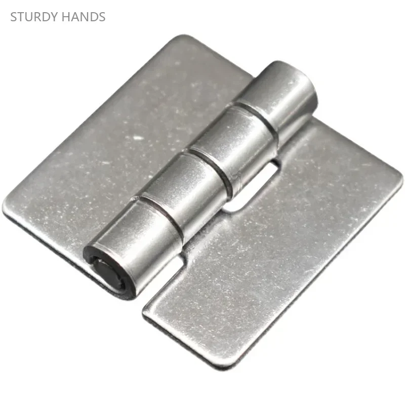 2PCS thickened stainless steel welded hinge for mechanical and electrical cabinet distribution box,welded seamless hinge hinge