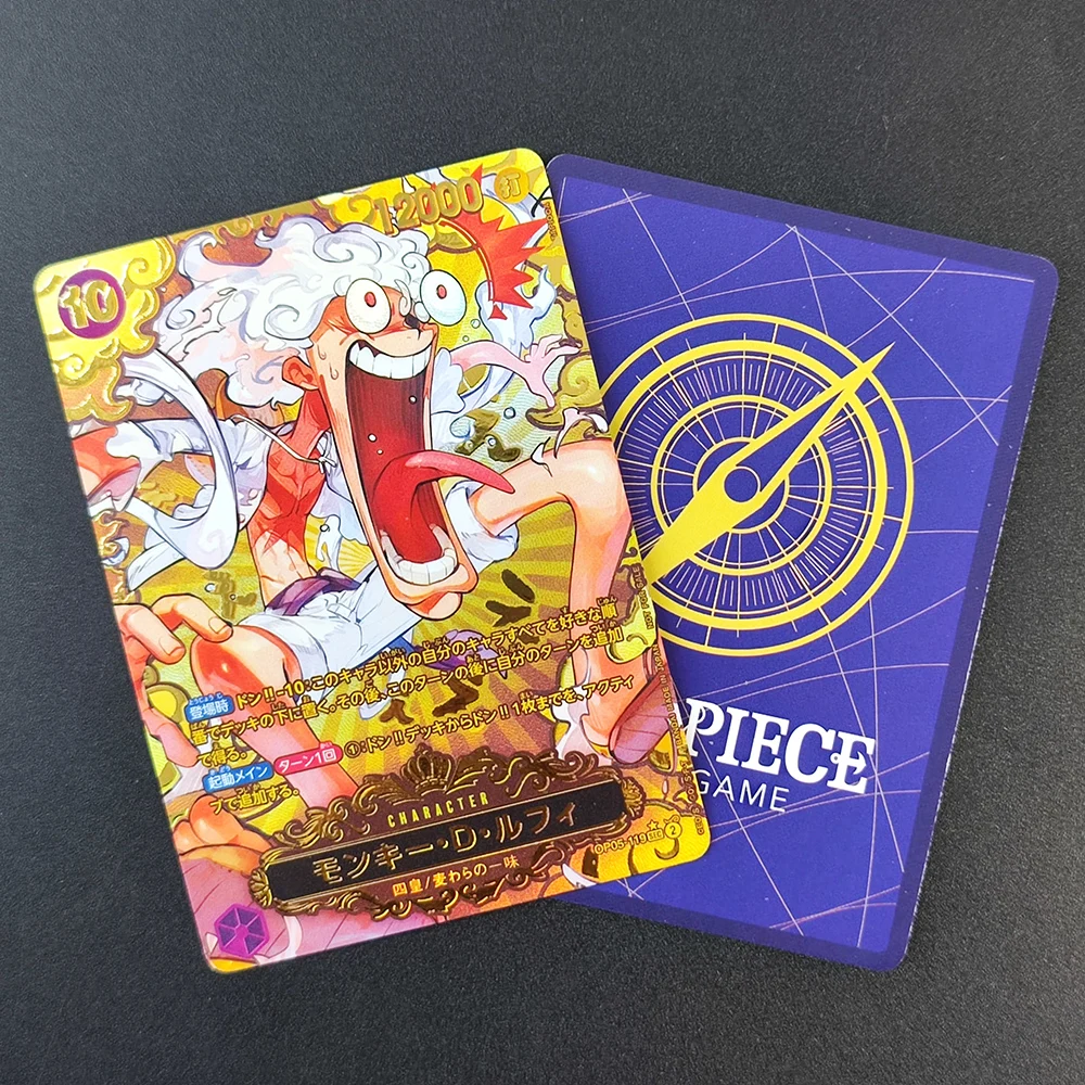 

Proxy One Piece Championship OP05-119 SEC Parallel Monkey D Luffy World Final 1st Prize 2023 GOLD Collection Japanese Anime Card