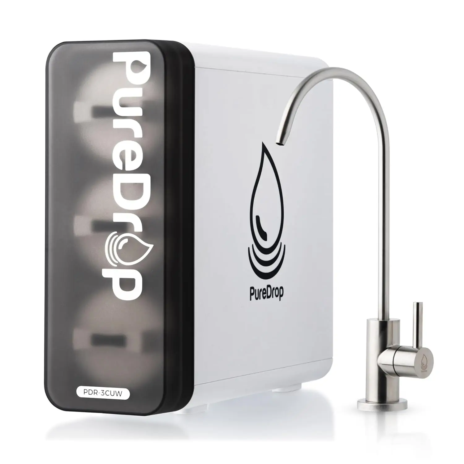 

Трехступенчатая система фильтрации воды под мойку, ультрафильтрация 0,01 мкм, удаляет хлор и запахи, без отходов воды