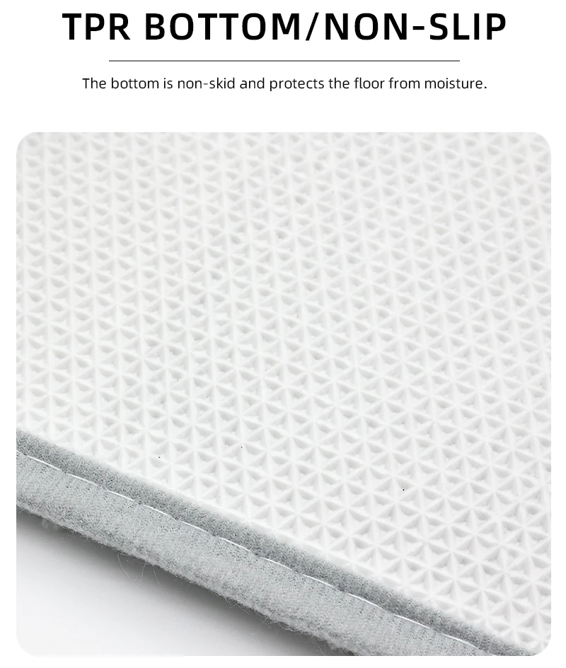 Badezimmerteppich Superabsorbierend Waschbare Bodenmatte Rutschfeste Matte Superfeine Faser Dicke Plüsch-Gummibodenmatte Plüsch-Duschvorleger – Detail 8