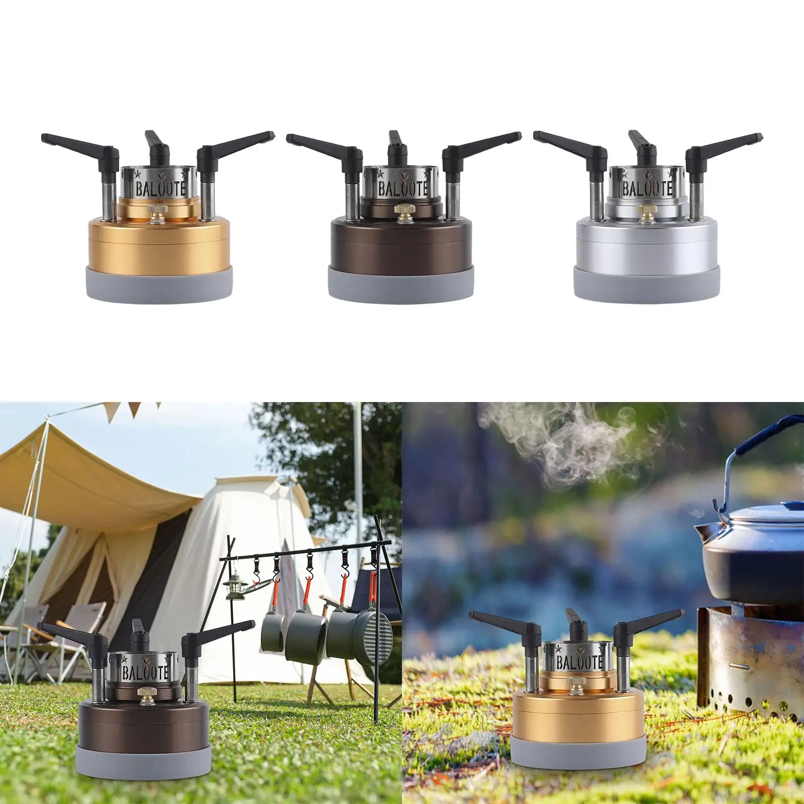 Alcohol Stove Heater Adjustable Mini Camping Stoves Portable Alcohol Burner Stove for Hiking Outdoor Trips Dormitory Restaurant