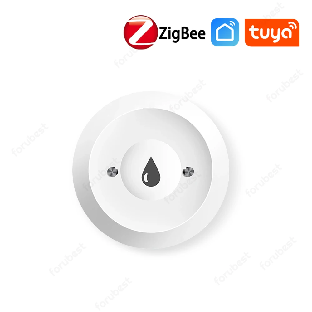 tuya zigbee sensor de imersao de agua sensor de vazamento de vida inteligente alarme de nivel de agua monitoramento remoto app detector de vazamento para zha 01