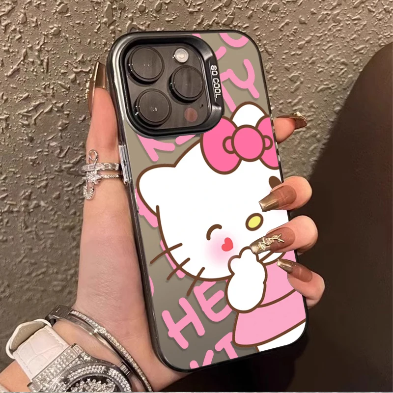 Bonita funda de teléfono Hello Kitty para Samsung Galaxy S25 Edge S24 S23 S22 S21 S20 Ultra Plus FE A56 A36 A26 A17 A07 cubierta dura mate
