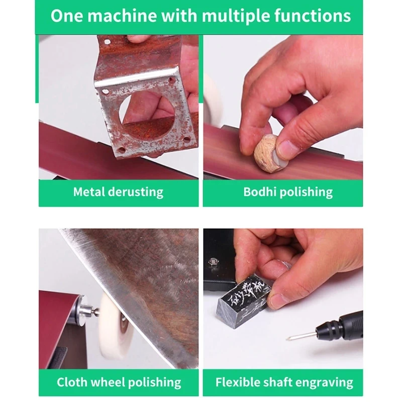 DIY Polishing Grinding Cutter Edges Sharpener Mini Sander Machine Multifunctional Electric Belt Sander Grinder Knife sharpener