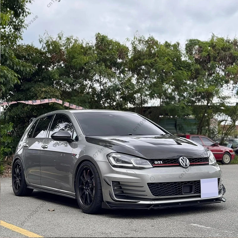 ل VW Golf Mk7 GTI GTD Golf 7 GTI 2012-2017 ماكستون نمط سيارة الجبهة حافة مصد السيارة الفاصل المفسد الجبهة غطاء المصد المفسد بوديكيت