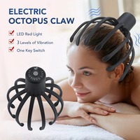 Electric Octopus Claw Scalp Massager Stress Relief Therapeutic Head Scratcher Stress Relief and Hair Stimulation Hands-Free USB
