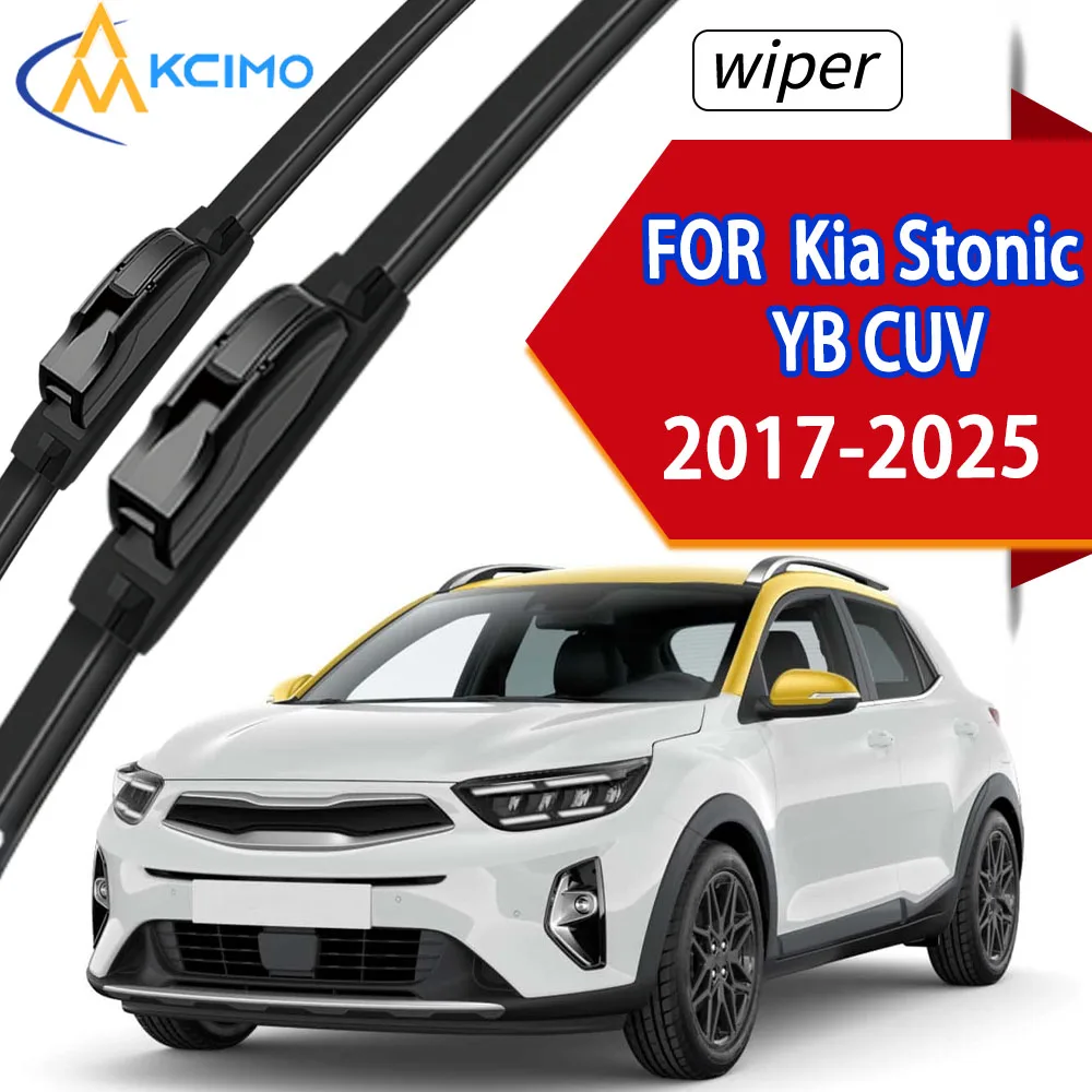 

Car Front Wiper Blades For Kia Stonic YB CUV 2017-2025, Anti-Aging Rubber Wipers Long Lasting Rubber Wipers