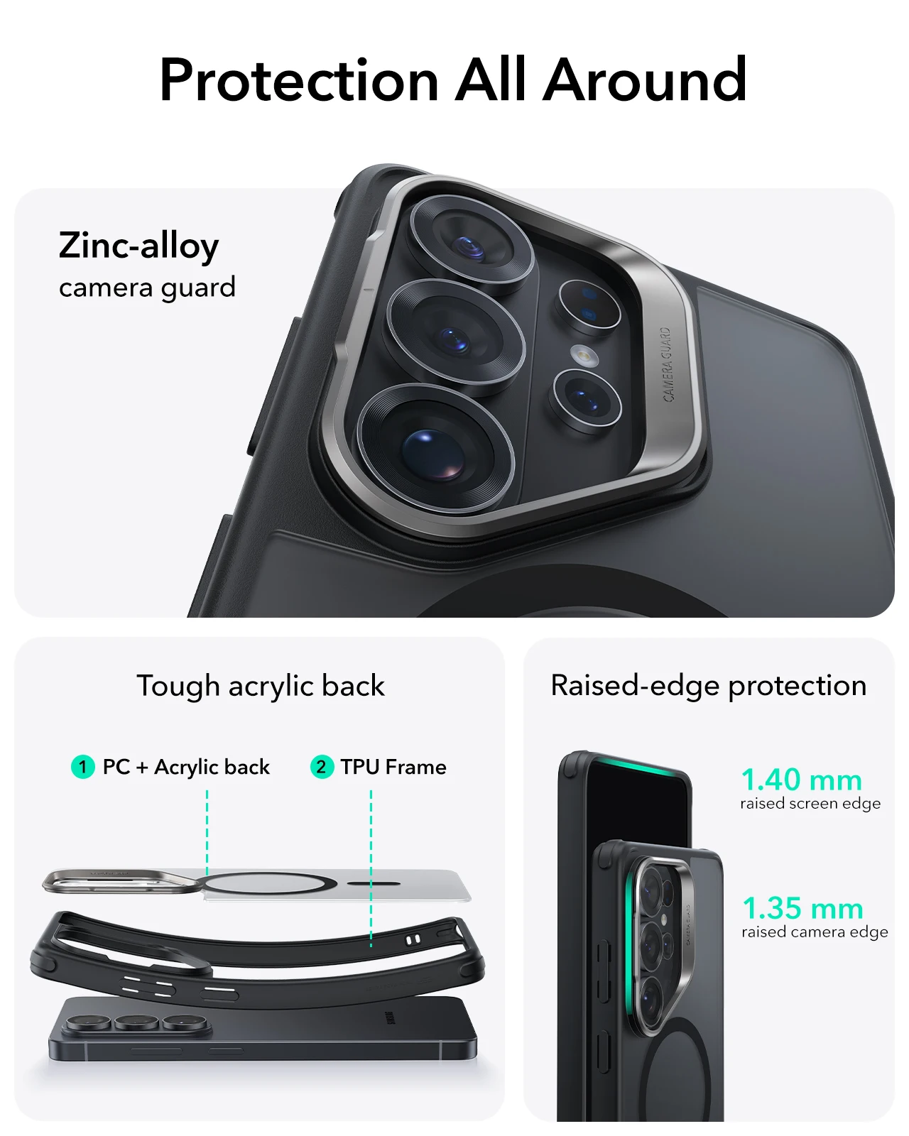 Etui ESR dla Galaxy S26 Ultra Classic Hybrid Magnetic Case z ochroną o wojskowym stopniu ochrony dla Samsunga S26 Ultra — zdjęcie produktu 4
