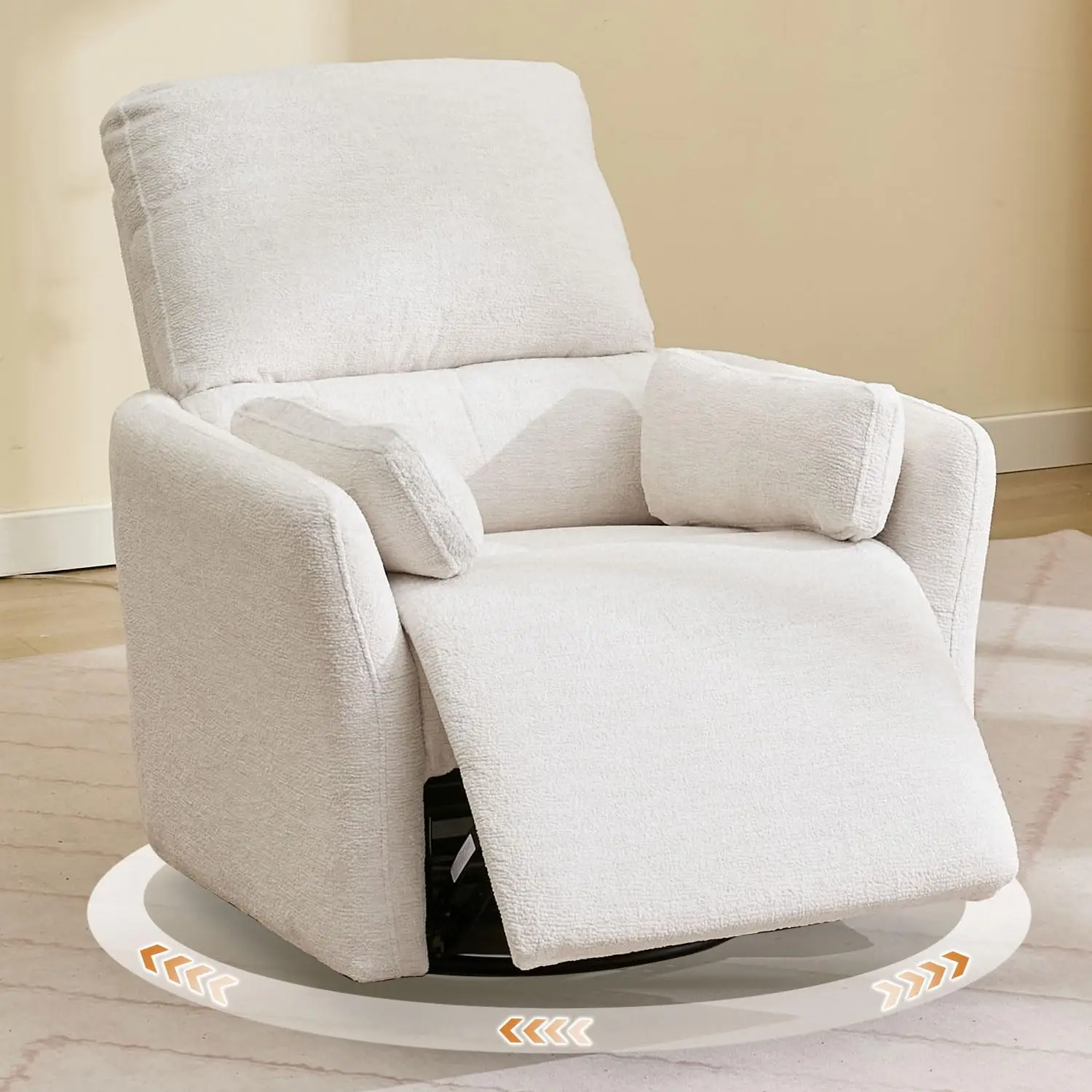 Oversized Power Swivel Rocker Recliner Glider Nursery Chair Large Rocking Recliner for Adults with USB,Type-C, Customized