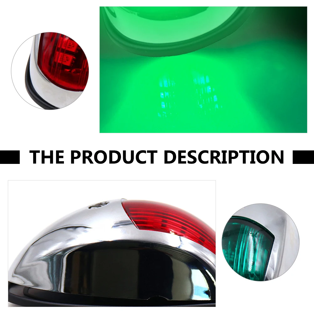 

2pcs 12V Navigation Lights Red Boat Light Bow Stern Running Light Yacht Boat Marine Vessel Signal Waterproof