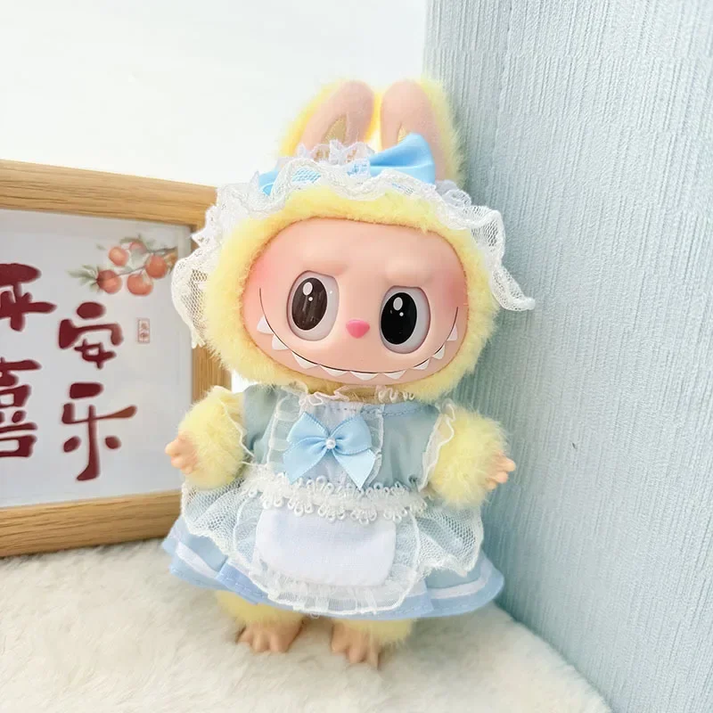 

Doll Skirt Outfit Doll's for 17cm Labubu V2 V1 Kawaii Clothing Different Styles Cosplay Dress Korea Style Gifts for Labubu