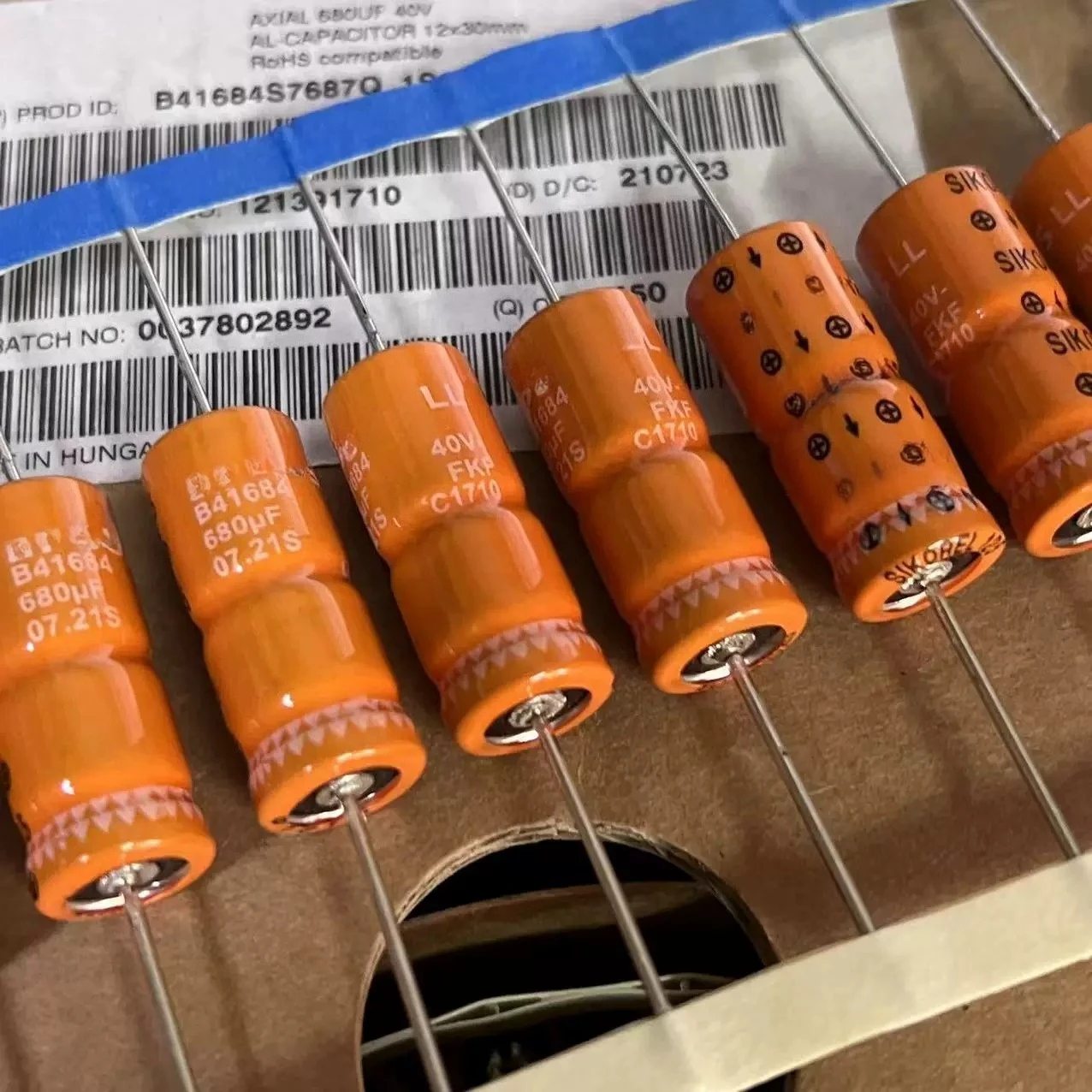 10pcs for EPCOS 680UF 40V B41684-S7687Q series, fever cathode electrolytic capacitor