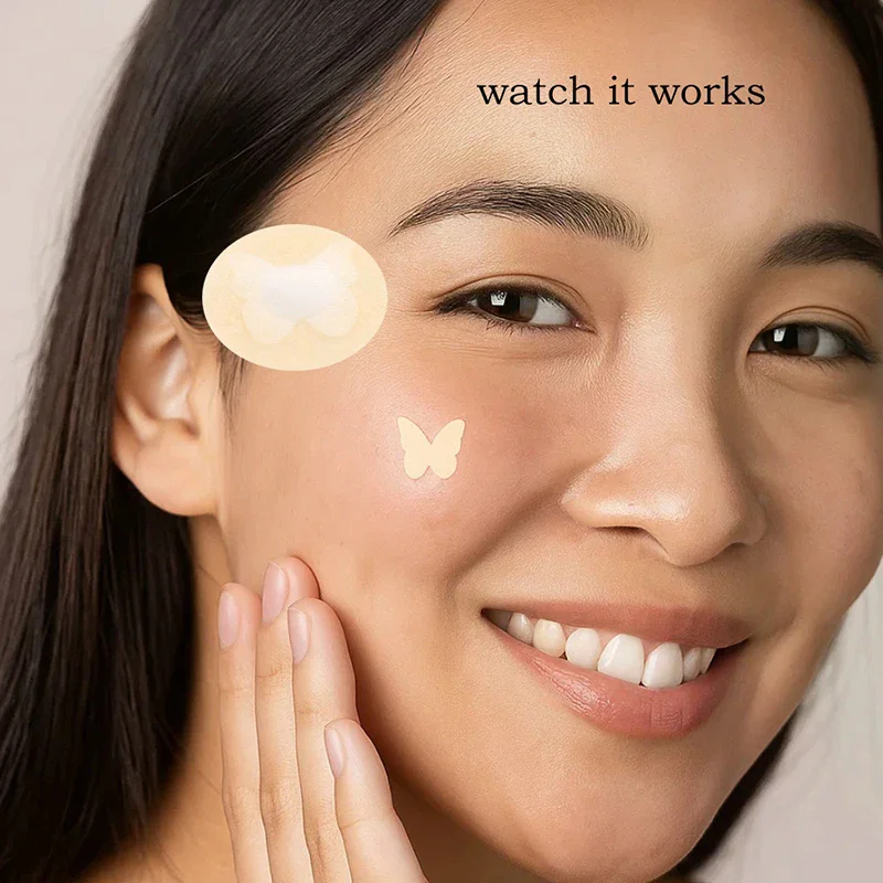 120/360개 나비 모양 여드름 패치 스티커 잡티 커버 0.1mm 여드름 치료 여드름 제거 스킨케어