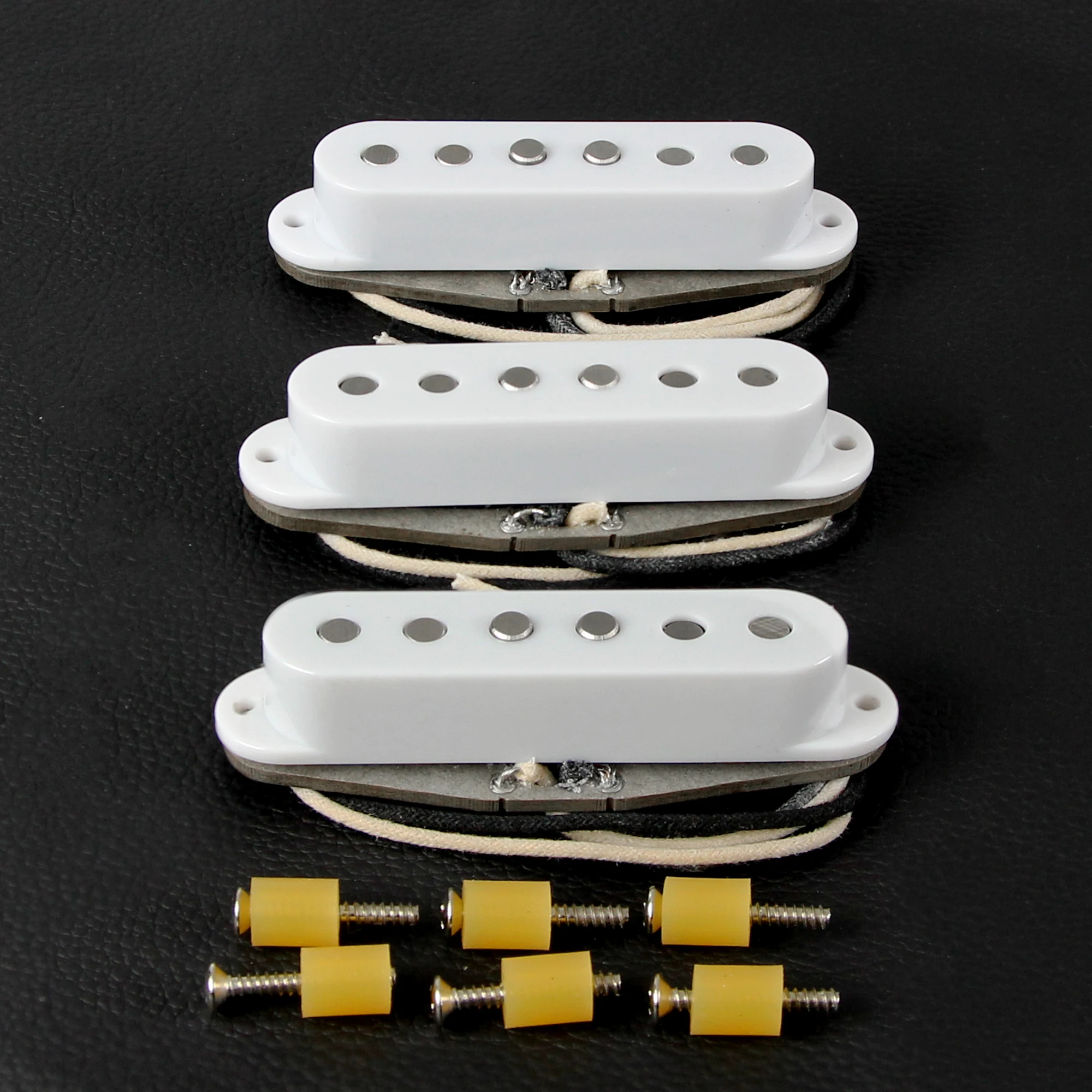 FLEOR 3pcs Alnico 5 Electric Guitar Pickup Single Coil 52/52/52mm Blues Vintage Clean for SSS Guitar Parts