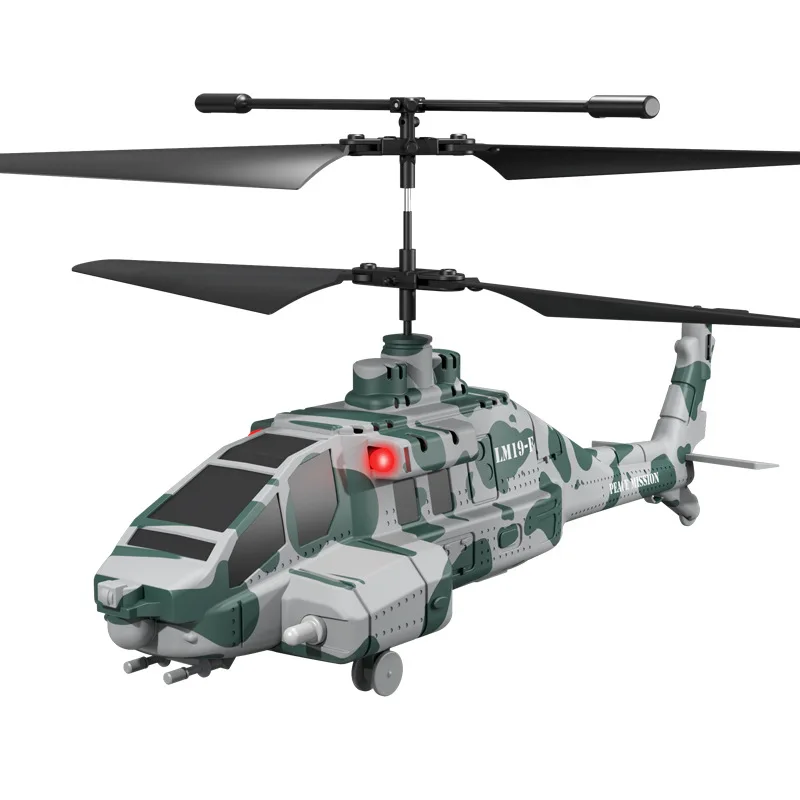 LM19-F Apache 3,5 Crossbelt RC helicóptero para niños con modos de alta y baja velocidad 3 niveles ajustables juguete para regalo de cumpleaños para niños