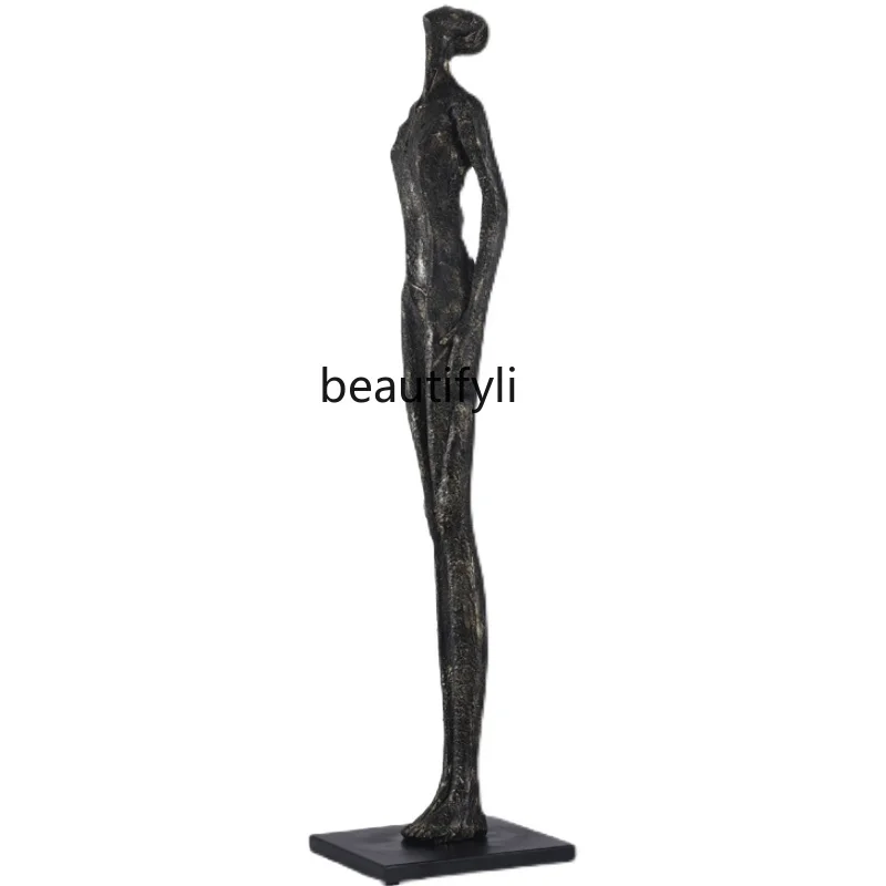 

Modern humanoid art sculpture ornament hotel lobby abstract figure large floor ornament