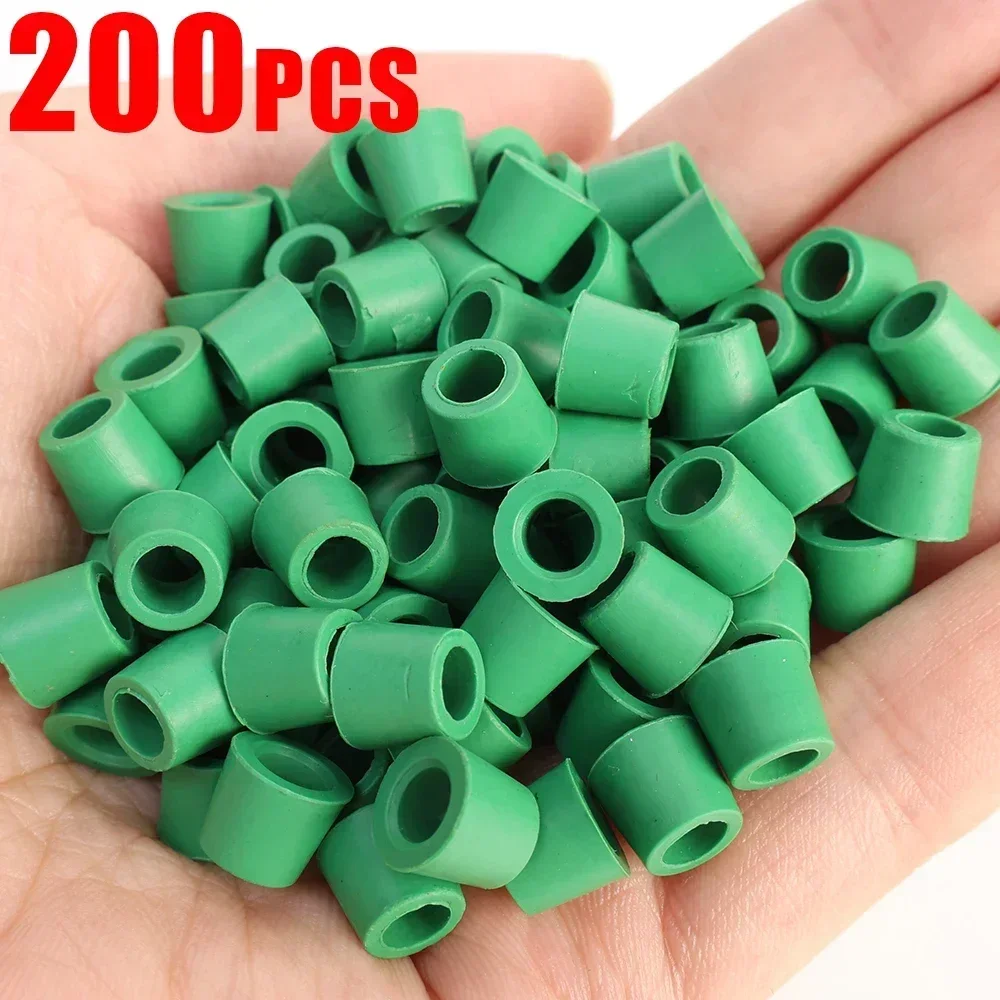 200PCS Rubber Gasket Air Conditioning 1/4Charging Hose Valve Gasket Manifold Repair Seal Kit Replacement Car Accessories