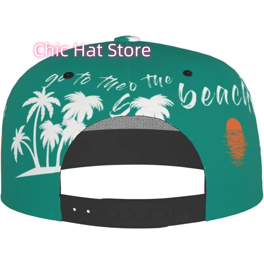 قبعات البيسبول الشاطئية، قبعة بيسبول قابلة للتعديل، قبعة سائق شاحنة مسطحة مضحكة للرجال والنساء، الصيف والسفر وصيد الأسماك والجولف