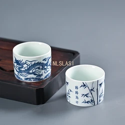 1pcs Custom Celadon Teacup Set Portable Ceramic Tea Cup Home Small Tea Bowl Chinese Master Cup Traditional Tea Accessories