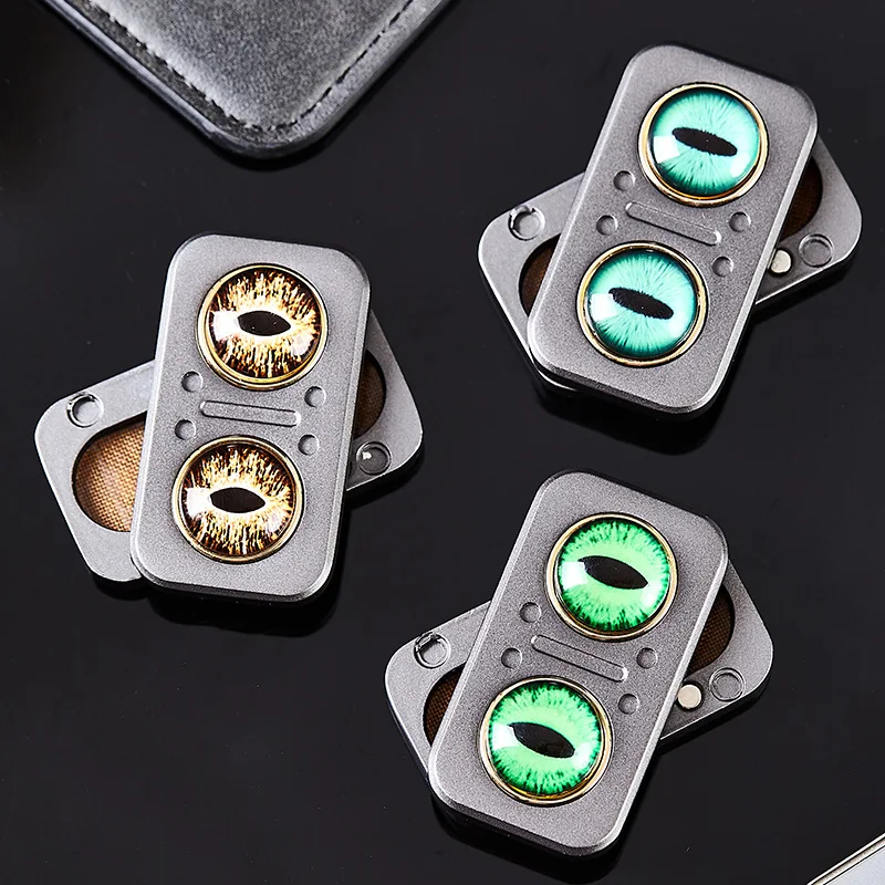 Reptile Eye Fidget Slider EDC Magnetic Fidget Toy with Cat Eyes Design Stress Relief Fidget Slider Desktop Office Portable Toys