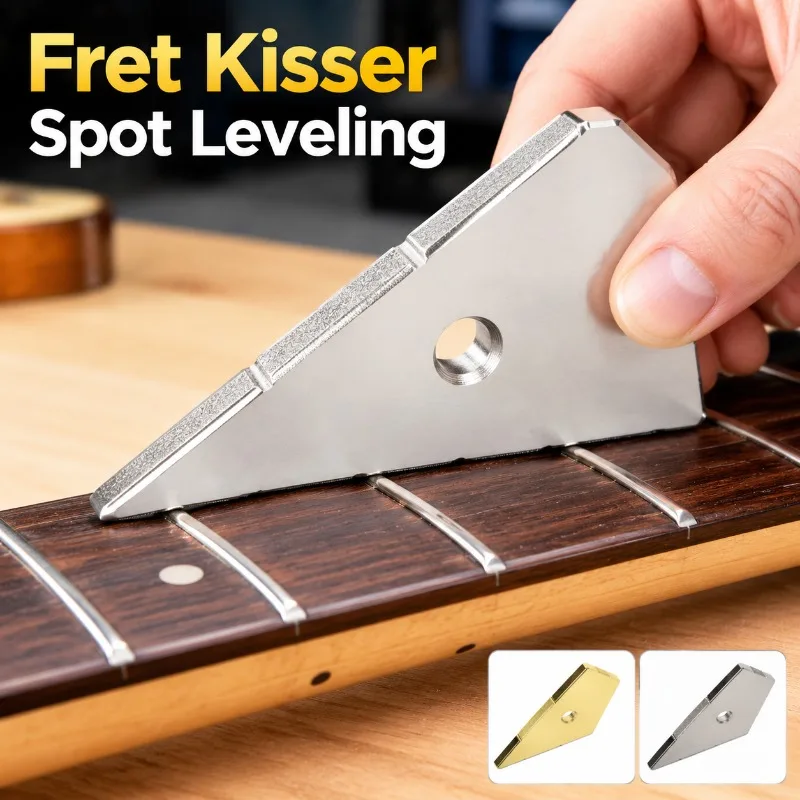 Guitar Fret Matching Leveler, Fast Precise Calibration Fixture, Luthier Maintenance Instrument for Frets Flattening and String