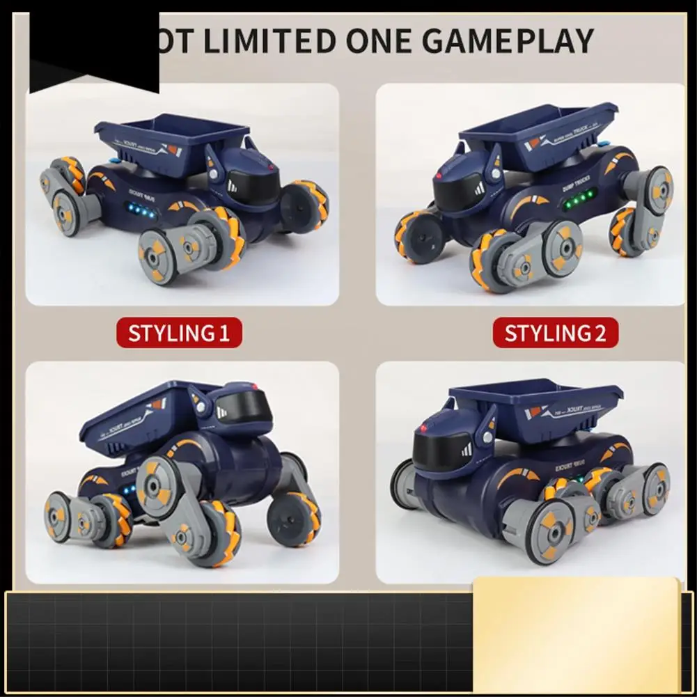 

N33R-Remote Control Spray Car 2.4Ghz 360° Rotating Gesture Sensor Electric Robot Dog+Lights Music Gifts For Boys Girls