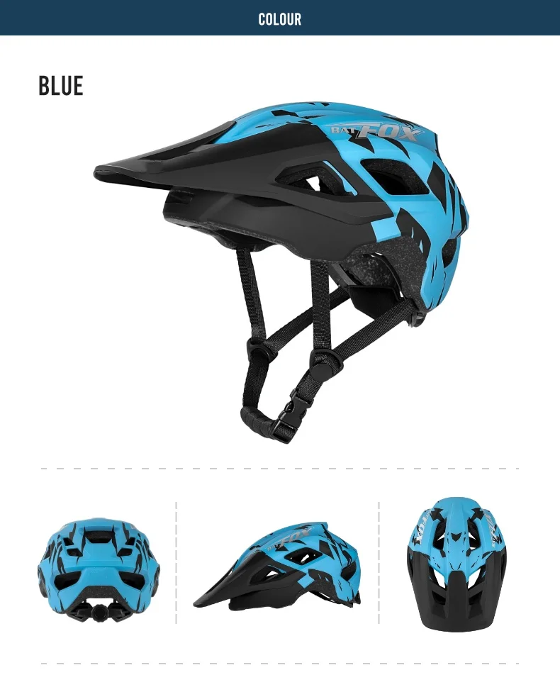 BATFOX MTB-Helm, Fahrradhelm, Integral geformter Helm, Capacete Fox, Casco Bicicleta, MTB-Mountainbike-Zubehör – Detail 19
