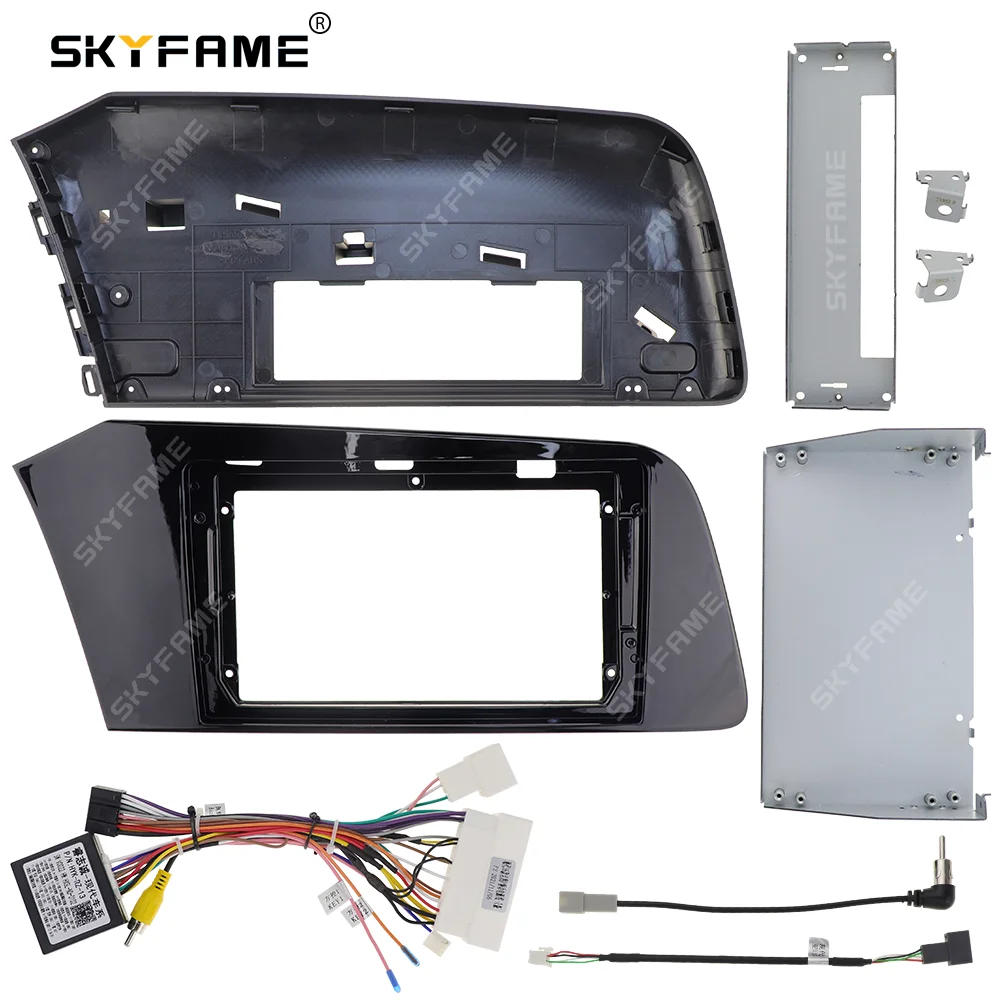 

SKYFAME 2 Din 9-дюймовый автомобильный радиоприемник, установка GPS, пластиковая лицевая панель, комплект рамы, кабель Canbus Box для Hyundai Elantra