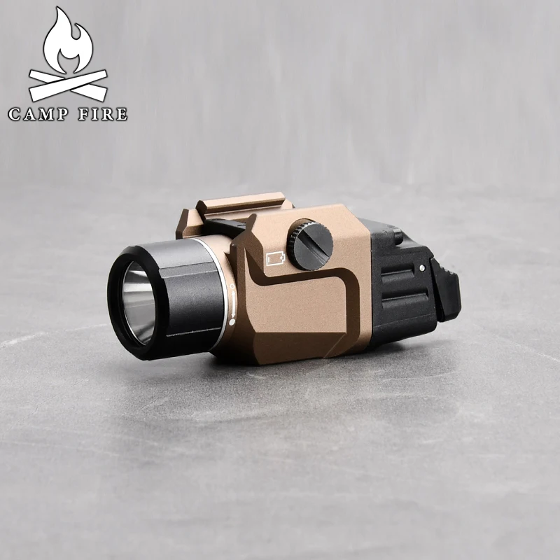 

Tactical Under Rail LED Flashlight Rotary Lock Anti Misoperation Design 3 Lighting Modes Ambidextrous Control For Wargame Shoot