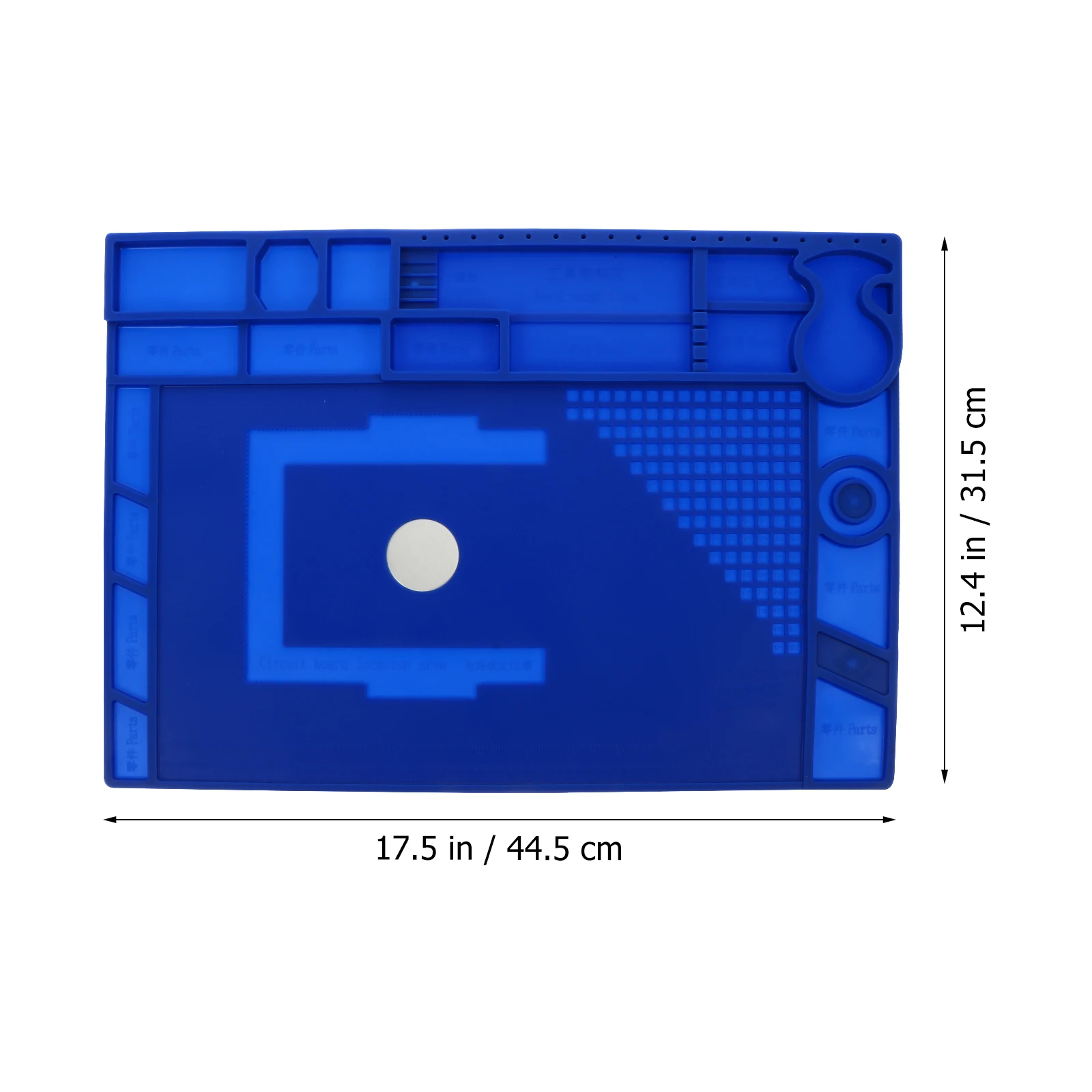 

Large Magnetic Electronics Repair Pad Durable Silicone Insulation Work Mat Heat-Resistant Anti-Slip Work Desktop Pad