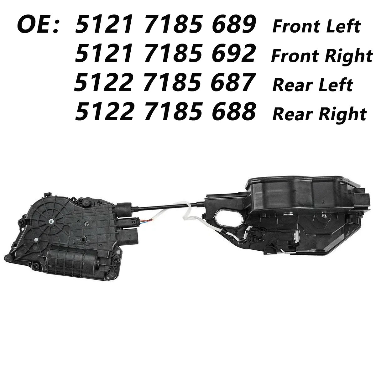 

Door Lock Actuator Soft Close System for BMW 5 Series F18 F11 F10 7 Series F01 F02 51217185689 51217185692 51227185687