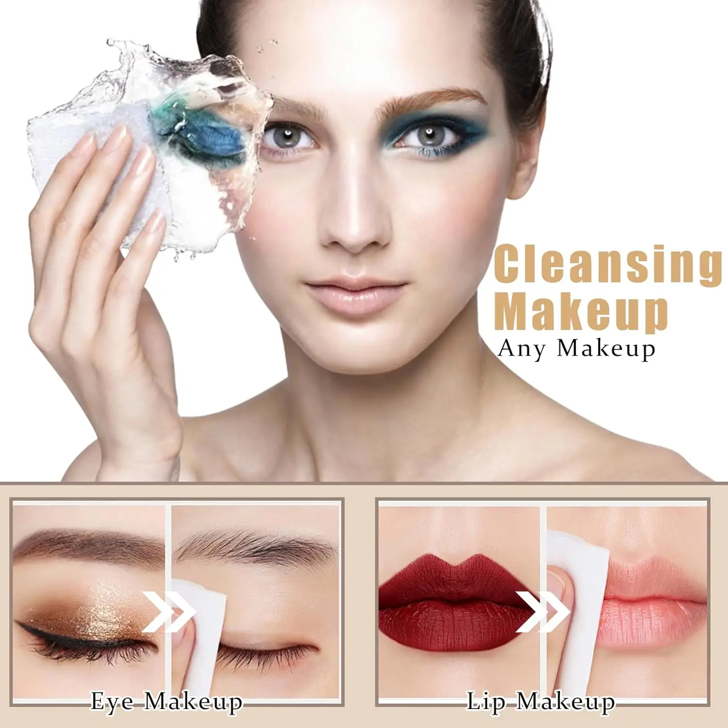 Aminosäure-Make-up-Entferner für empfindliche Haut – sanfter feuchtigkeitsspendender, leichter, ölfreier Gesichtsreiniger, 50 ml/1,69 Unzen