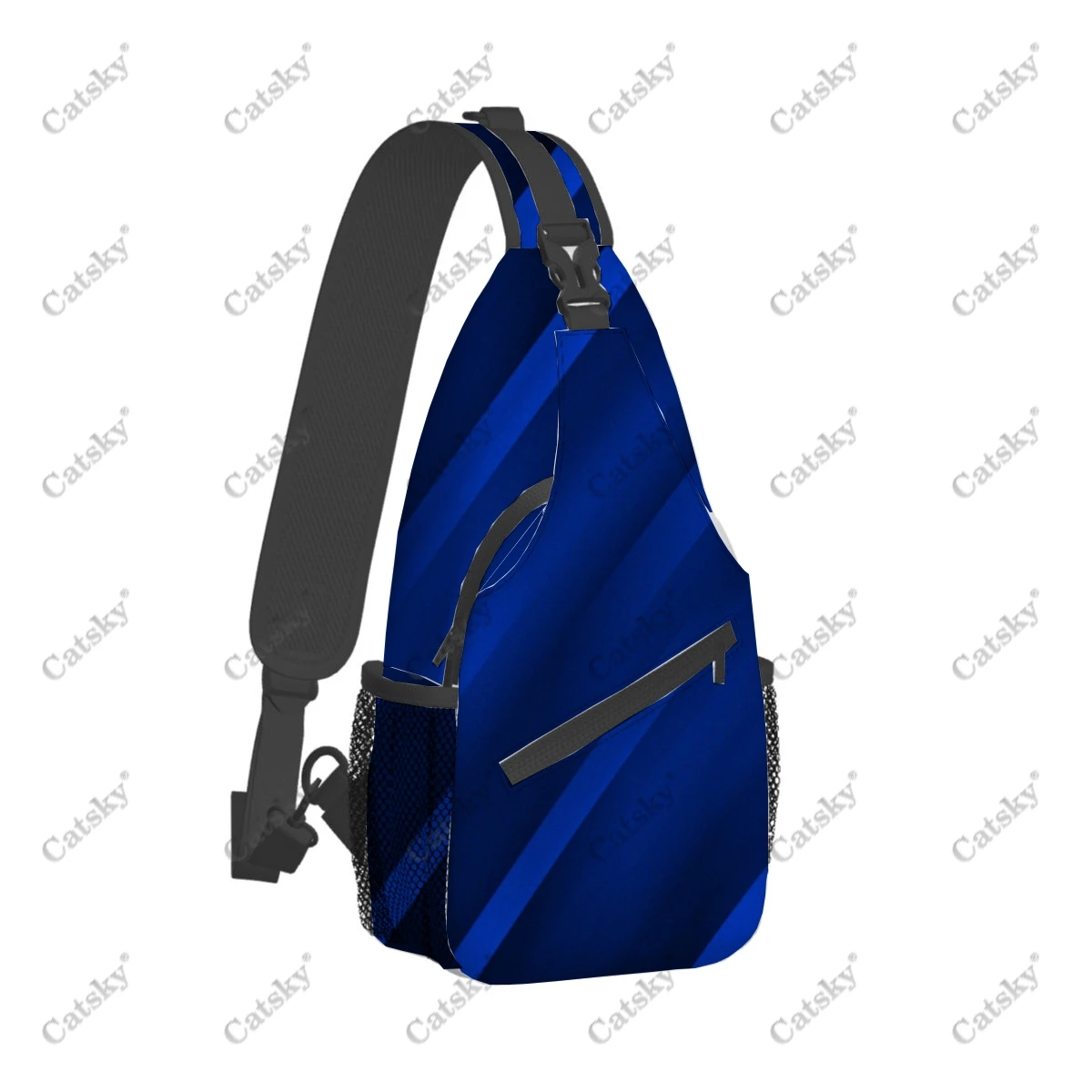 blue abstract Crossbody bag men's casual crossbody shoulder bags chest-bag sports-bags storage women's crossbody bags