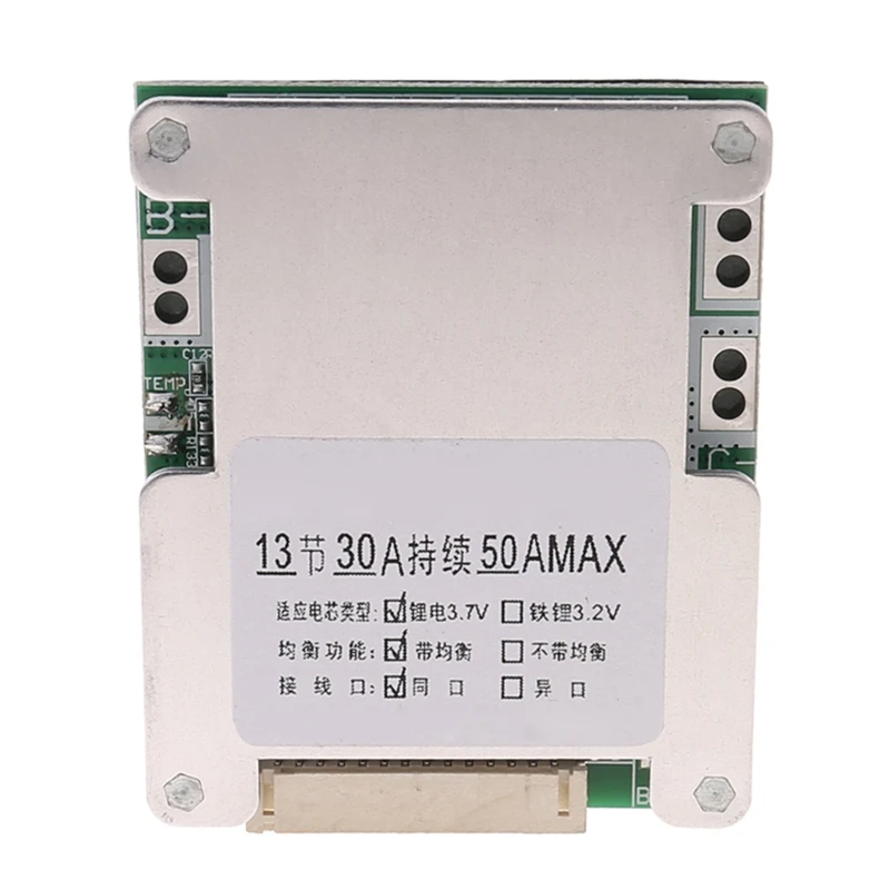 احترافي PCB للوحة حماية لخلية بطارية ليثيوم أيون 18650 مع وظيفة التوازن 13S 48V 50A 18650 للمنزل