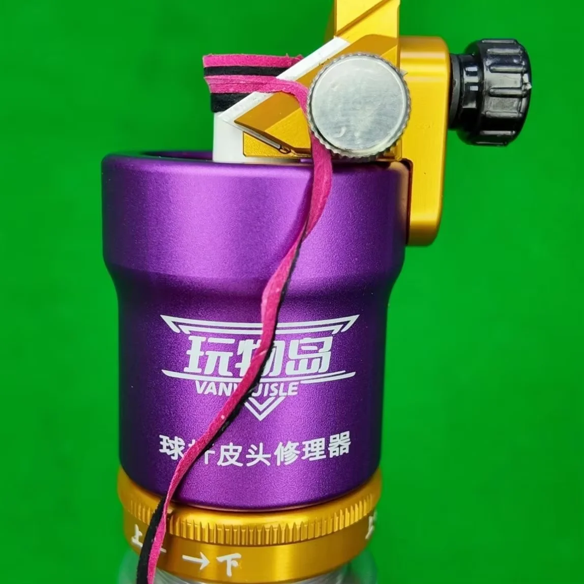 VANWUISLE metal pool cue tip dresser calibrator repair tool full specification pool club leather ball head repair alloy version