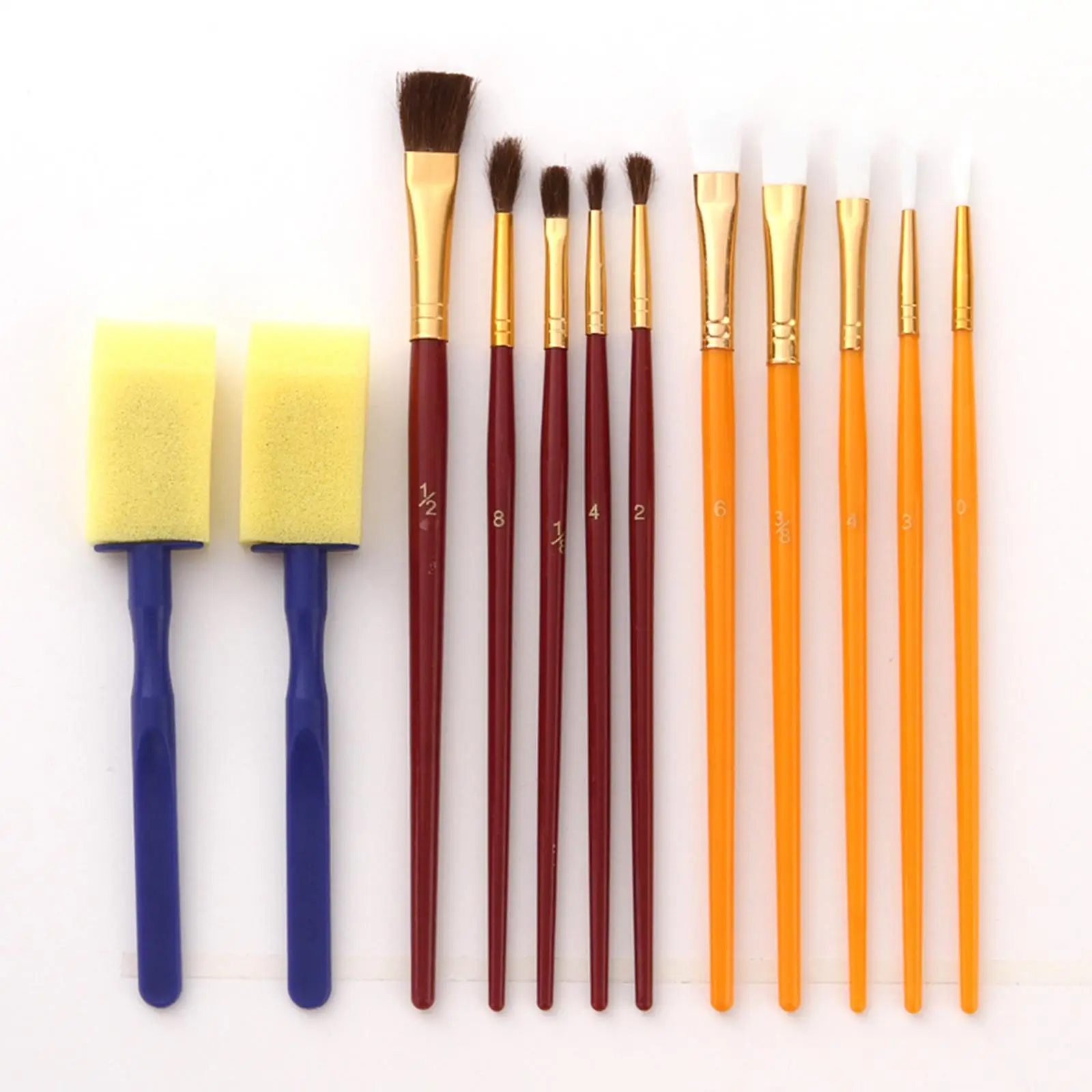 

50 Pieces Painting Brushes Set Paintbrushes for Acrylic Oil Painting Beginners and Professionals