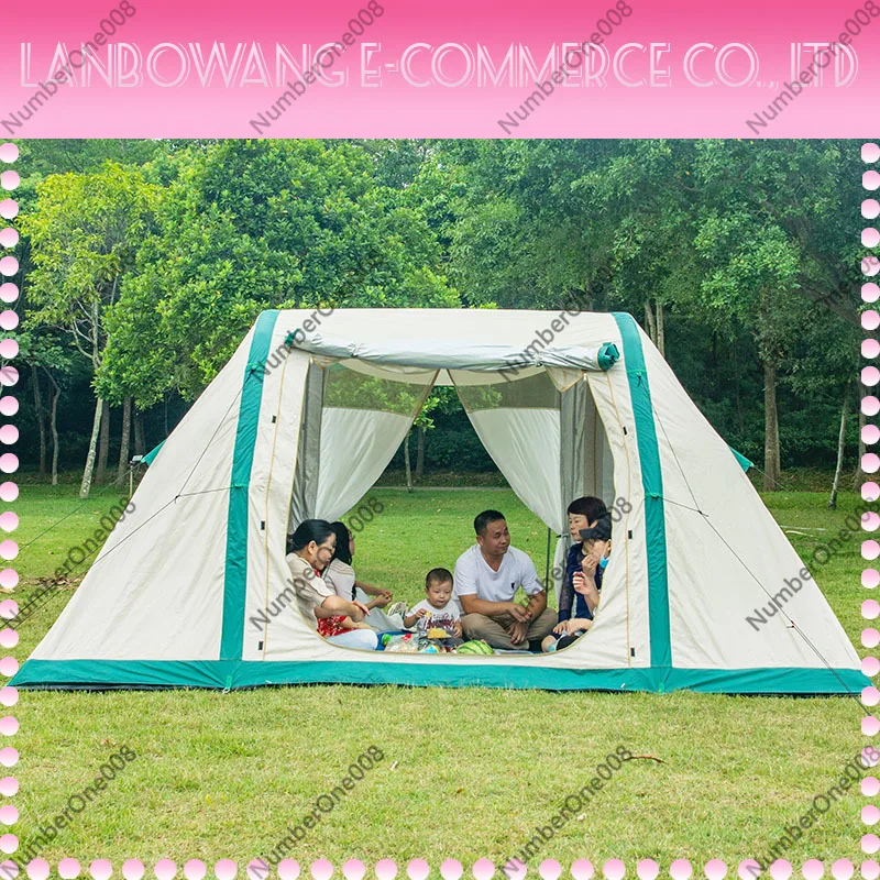Inflatable Camping Tent for Outdoor, Automatic Setup Portable Shelter for Family, Large Waterproof Tent with Tarp Full Set