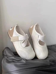 Casual Woman Shoe Female Footwear Modis White Sneakers Dress 2025 Small Breathable New Flat Leisure Mary Janes Hook & Loop