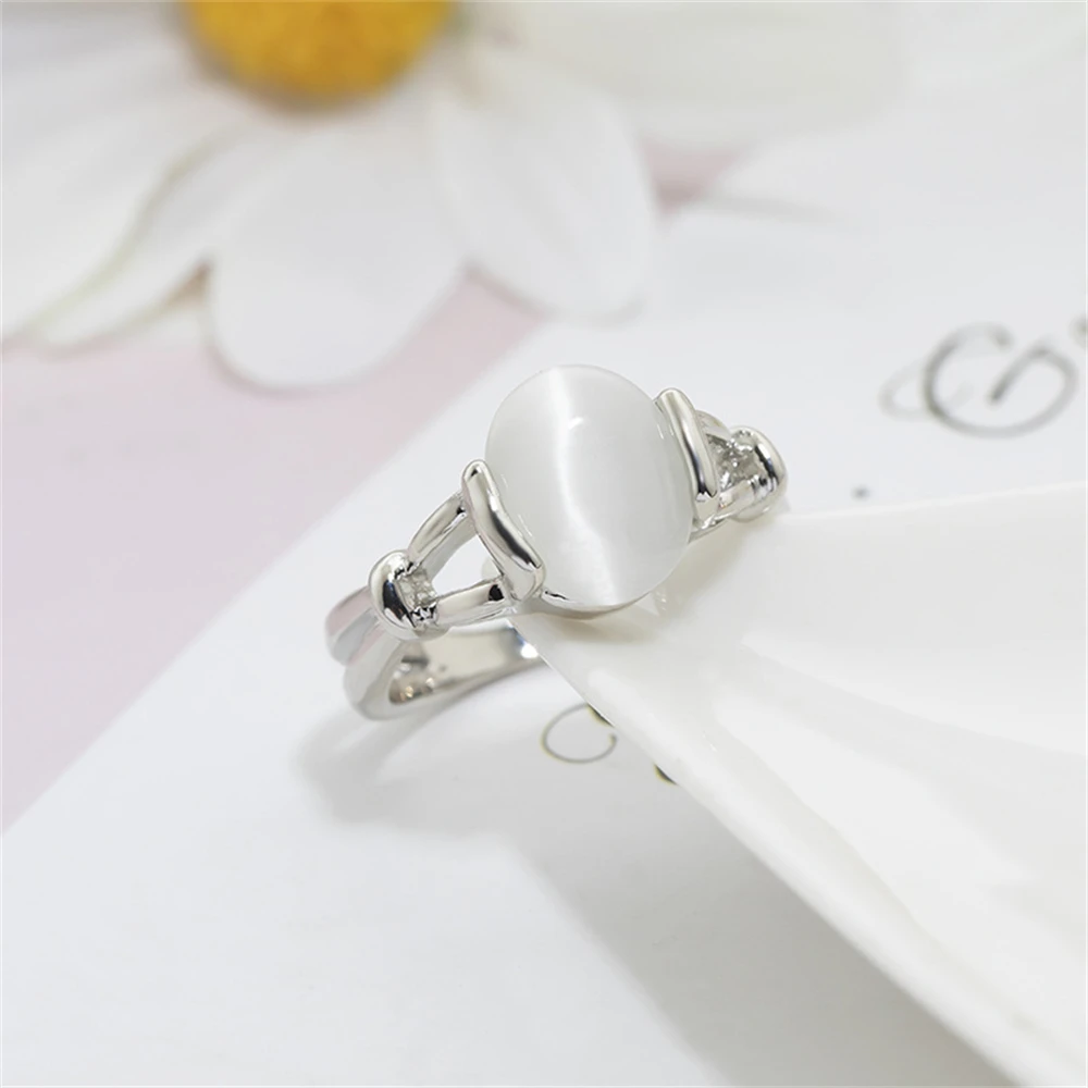 حار الشفق ساغا بيلا خاتم موضة الفضة مطلي الأوبال خواتم بسيطة الفيلم الكلاسيكي فيلم مجوهرات للنساء فنجر اكسسوارات