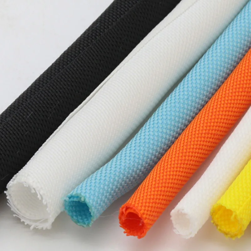 1M Self Closing PET Expandable Braided Sleeve Self-Closed Flexible Insulated Hose Pipe Wire Wrap Protect Cable Sock Tube