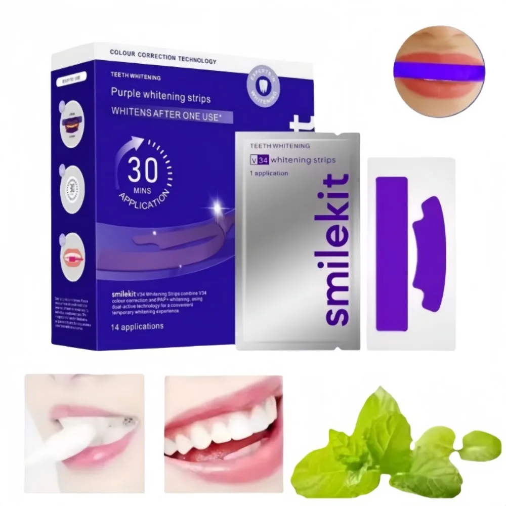 14-pares-de-adesivos-clareadores-de-dentes-roxos-v34-adesivos-para-limpeza-de-dentes-ferramentas-de-higiene-bucal-adesivos-para-cuidados-com-os-dentes