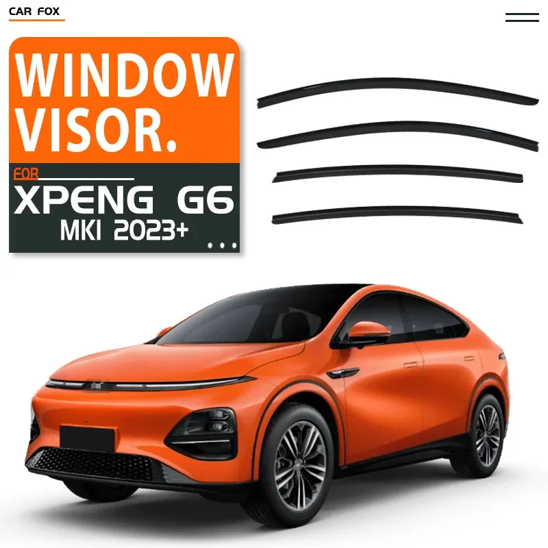 

For XPENG G6 2023+ Car Window Visor Awning Shelters Windshield Side Window Rain Sun Shade Auto Accessories Body Kit